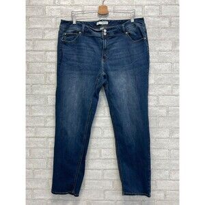 Cato C Est. 1946 Curvy Jeans Women's Size 18W Blue Denim High Rise Stretch